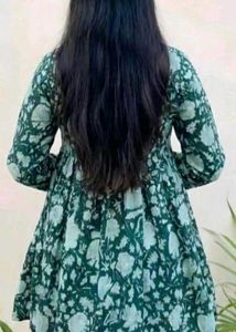 Floral Print Green Top