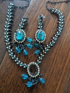 Blue Stones jwellery Set