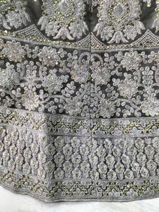 Silver Bridal Lehenga