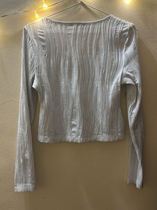 Textured Long Sleeve Top