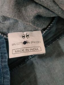 Denim Stretchable Shirt S Size