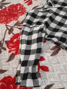 Black And White Checked Dress