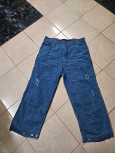 Women&#39;s Blue Sassafras Slightly Ripped Jeans