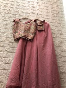 💗Elegant Pink Kurta Set &amp; Shrug🌷