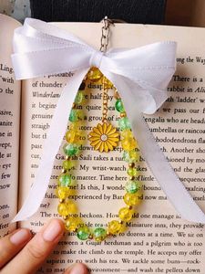Sunflower Charm Keychain