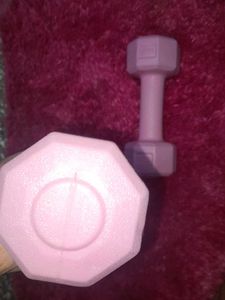 cutesy pintrest pink dumbell