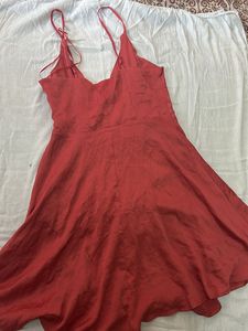 Cute Peach Mini Flared dress 💖