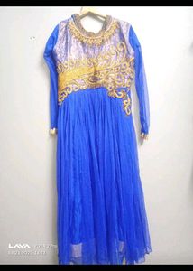Elegant Blue Ethnic Gown