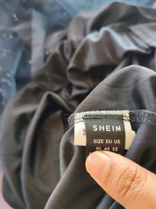 SHEIN Ombre Mesh Panel Dress