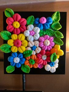 Beautiful Floral Clay Frame