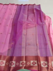Pink Cotton Saree