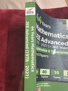 Disha 44 Year Pyq Jee Mains And Advance Maths