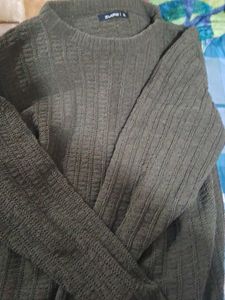 Olive Green Knit Sweater