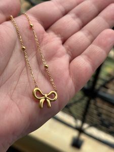 Non-tarnish Bow Neckpiece