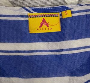 Blue Patterned Cover-Up