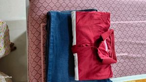 Men&#39;s Denim Jeans And T-shirt