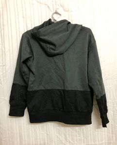Nike Gray Black Hoodie Pullover Dri-fit Sweatshirt