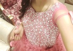 Pink Embellished Party Dress