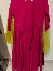 beautiful flair cotton kurti