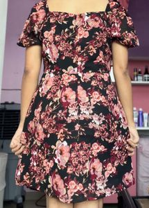 Women Multicoloured Floral Fit &amp; flare Dress