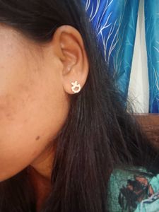 silver with rose gold platted