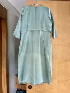 Party Wear Hourglass Midi Mint  Dress