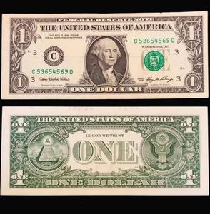US One Dollar Bill Collectable UNC