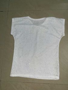 Transparent White Shimmery Top