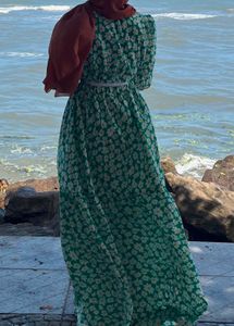 Floral Green Maxi Dress