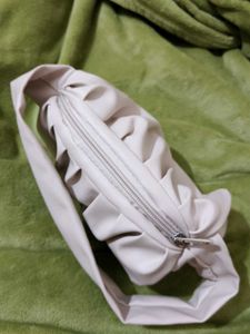 Miniso Off-white Baguette/ Purse/ Party Bag