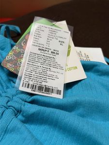 Blue Ribbed Tie-Front Crop Top