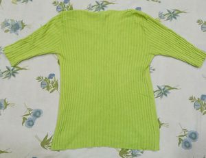 Like Green T-Shirt With Half Sleeves