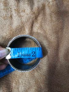 Combo Of White Stone Earrings And Bangle