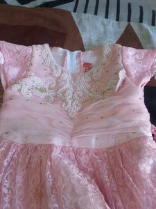 Pink Net Frock