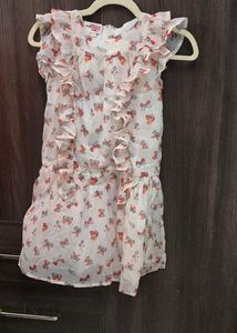 Adorable Girls' Printed Dress