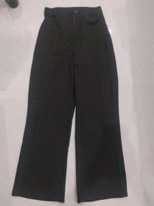 Pinstripe Wide Leg Pants
