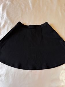Shein Black Mini Flared Skirt