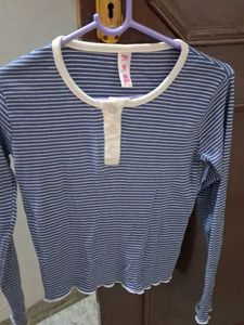 Striped Long Sleeve Top