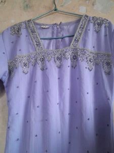Elegant Lavender Kurta Set