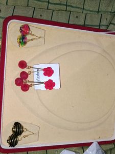 Earrings Three Pair Combo