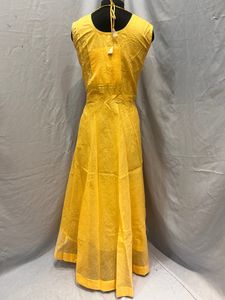 Yellow Ethnic Gowns Sets Xxl Size