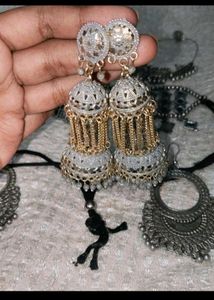 Traditional Oxidized Silver Jewelry Set
