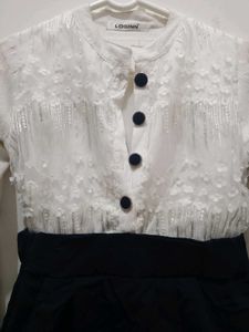 White Peplum Top