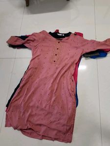 Set of 4 Cotton Large Size Kurtis