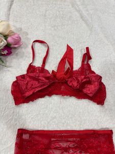 Red Lace Lingerie Set