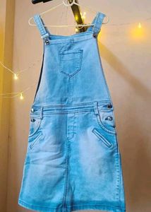 Pinafore Denim  Mini Dress