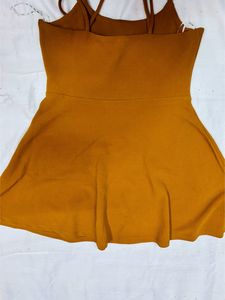 Mustard yellow Dress From Life Style Ginger 👗party Wear Size From S To L 👗Grab It Now🛍️
