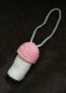 Crochet Mushroom 🍄 Lipstick Holder