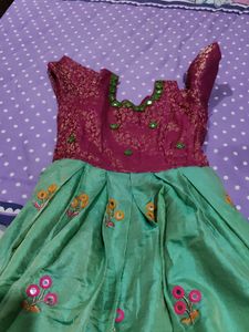 Lenin Jute Long Frock