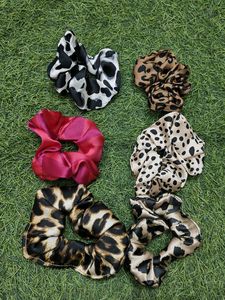 Printed Crunchies Stylish Hair ( Pack Of 6